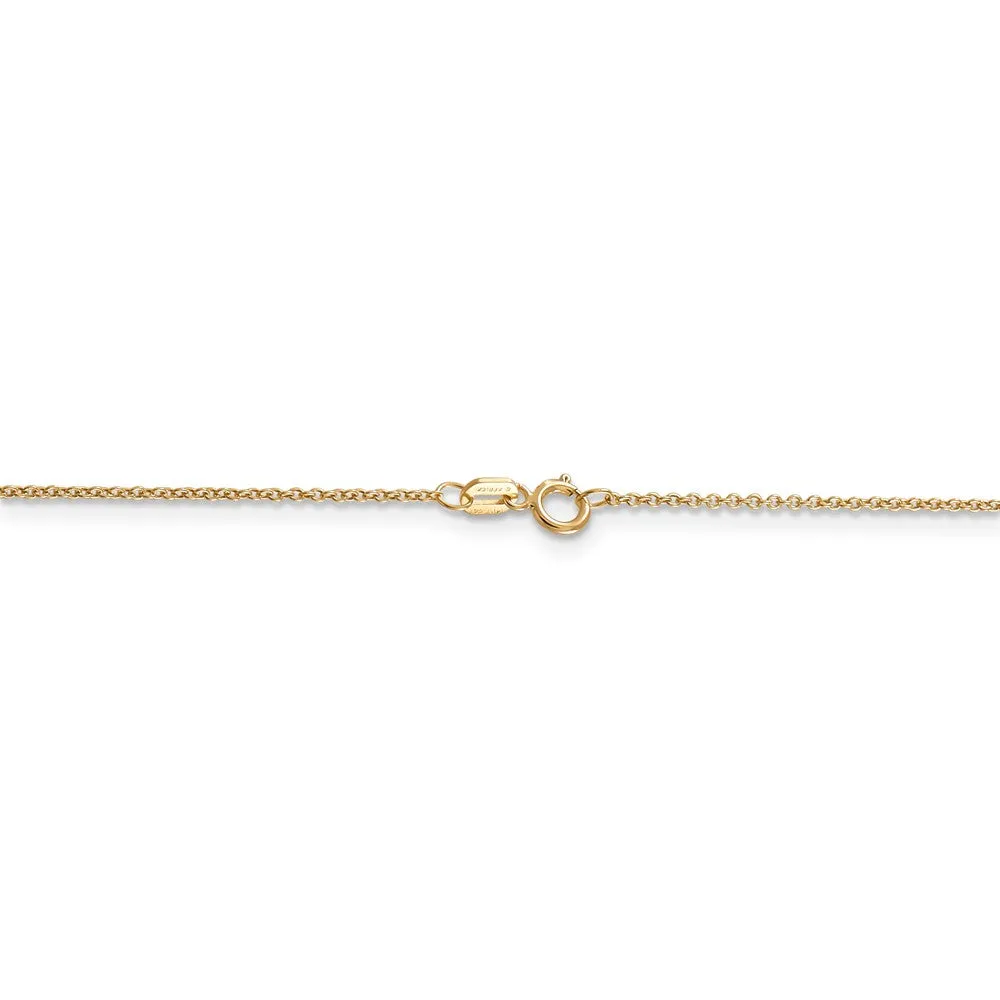 Gold & Rhodium Ice Skater Necklace