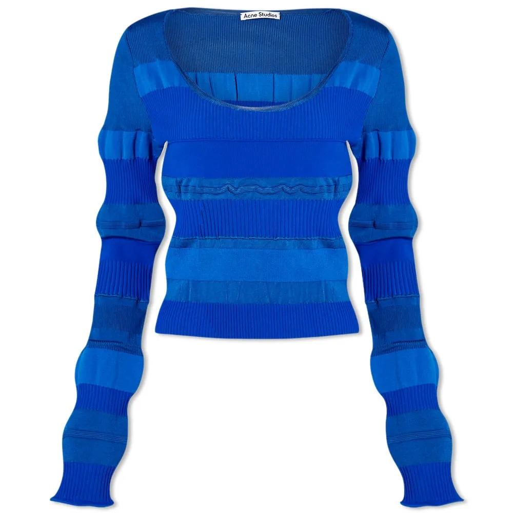 Acne Studios Blue Kaelyn Rib Knit Jumper