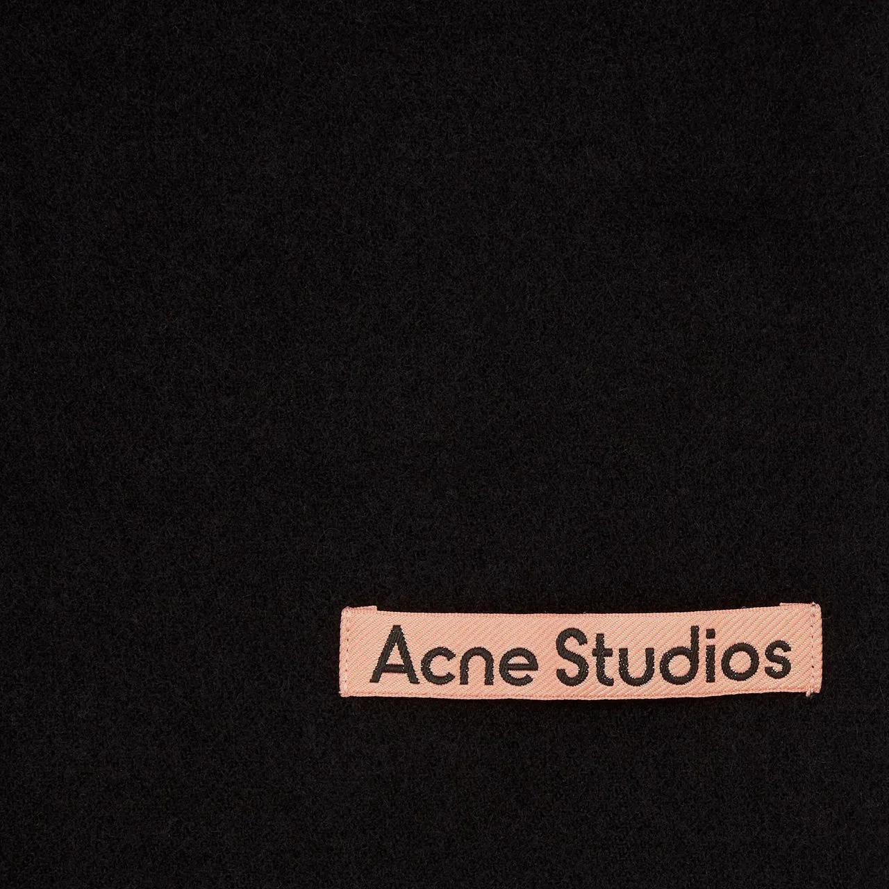 Acne Studios The Sustainable Edit Canada Narrow Wool Scarf - Black