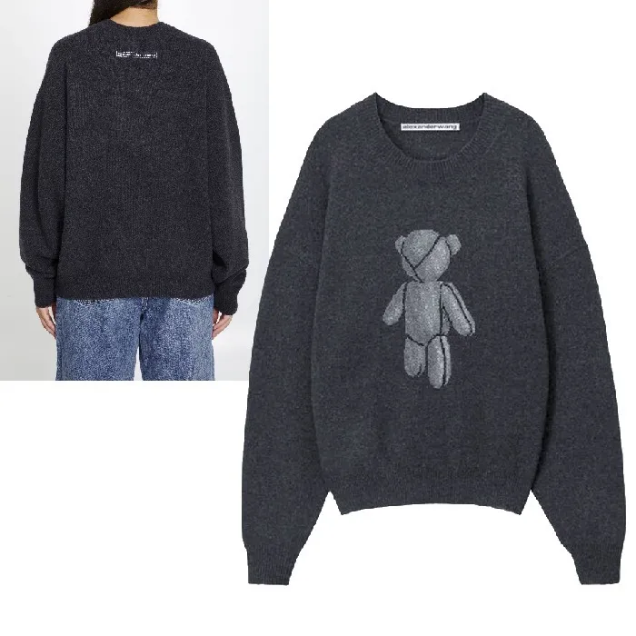 Alexander Wang Wool Long Sleeves, Crew Neck, V-Neck & Crew Neck