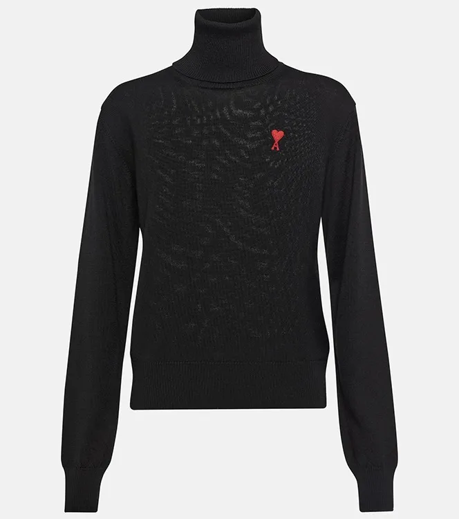 Dries Van Noten Wool Crew Neck Long Sleeves V-neck & Crew Neck Sweater