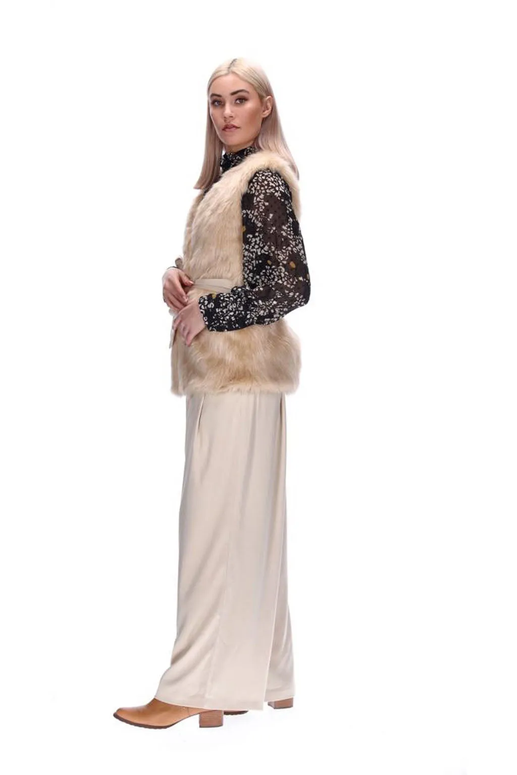 Augustine Amaya Helen Faux Fur Vest