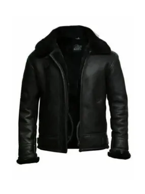 Luxury Shearling Aviator Jacket