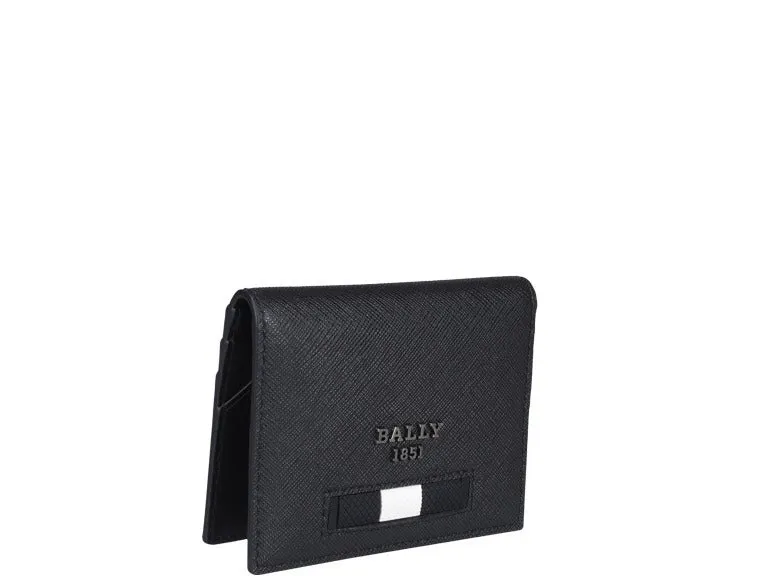 Foldover Wallet with Bally Logo Plaque