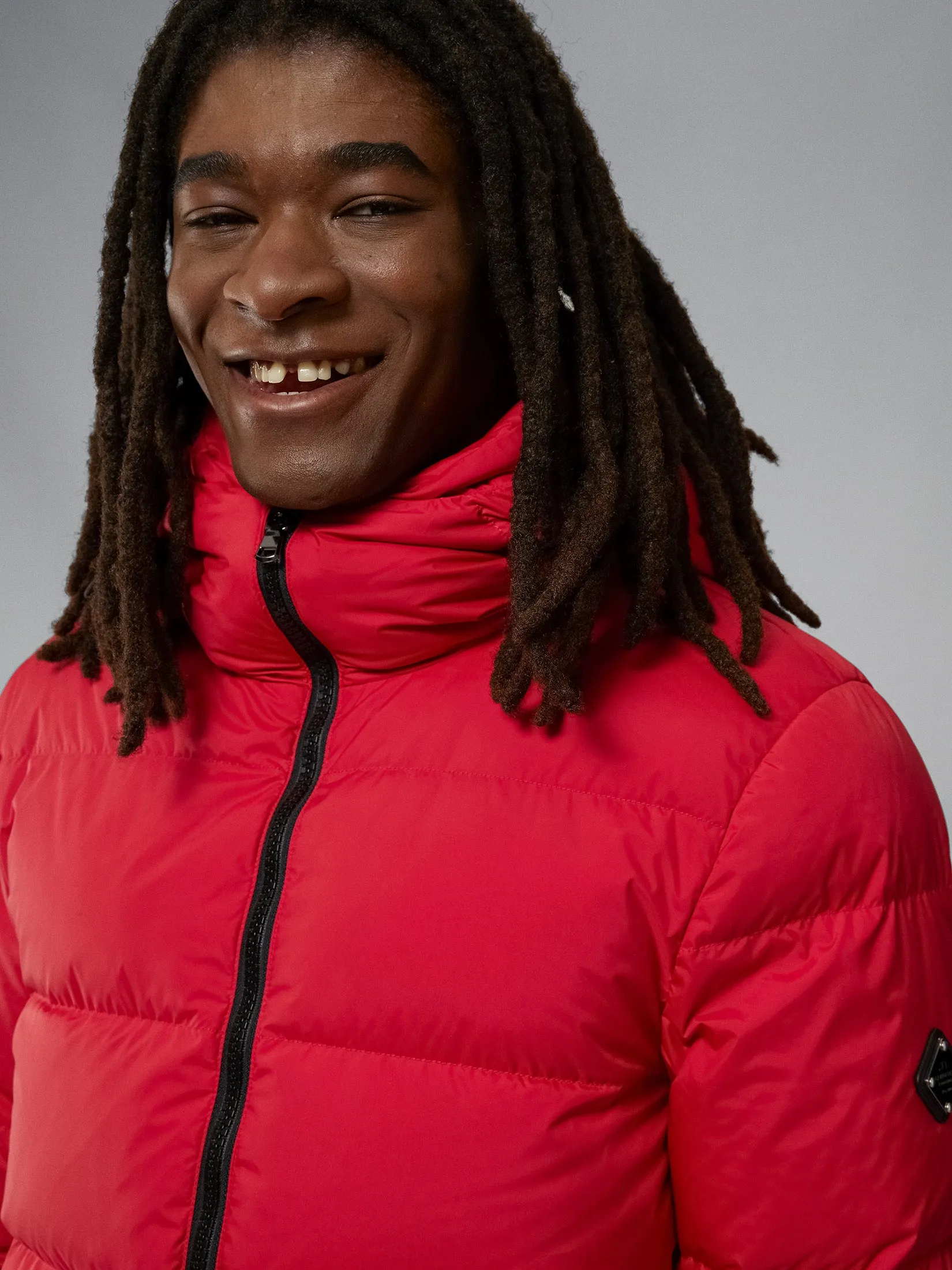 Barrell Down Jacket in Stunning Barbados Cherry Color