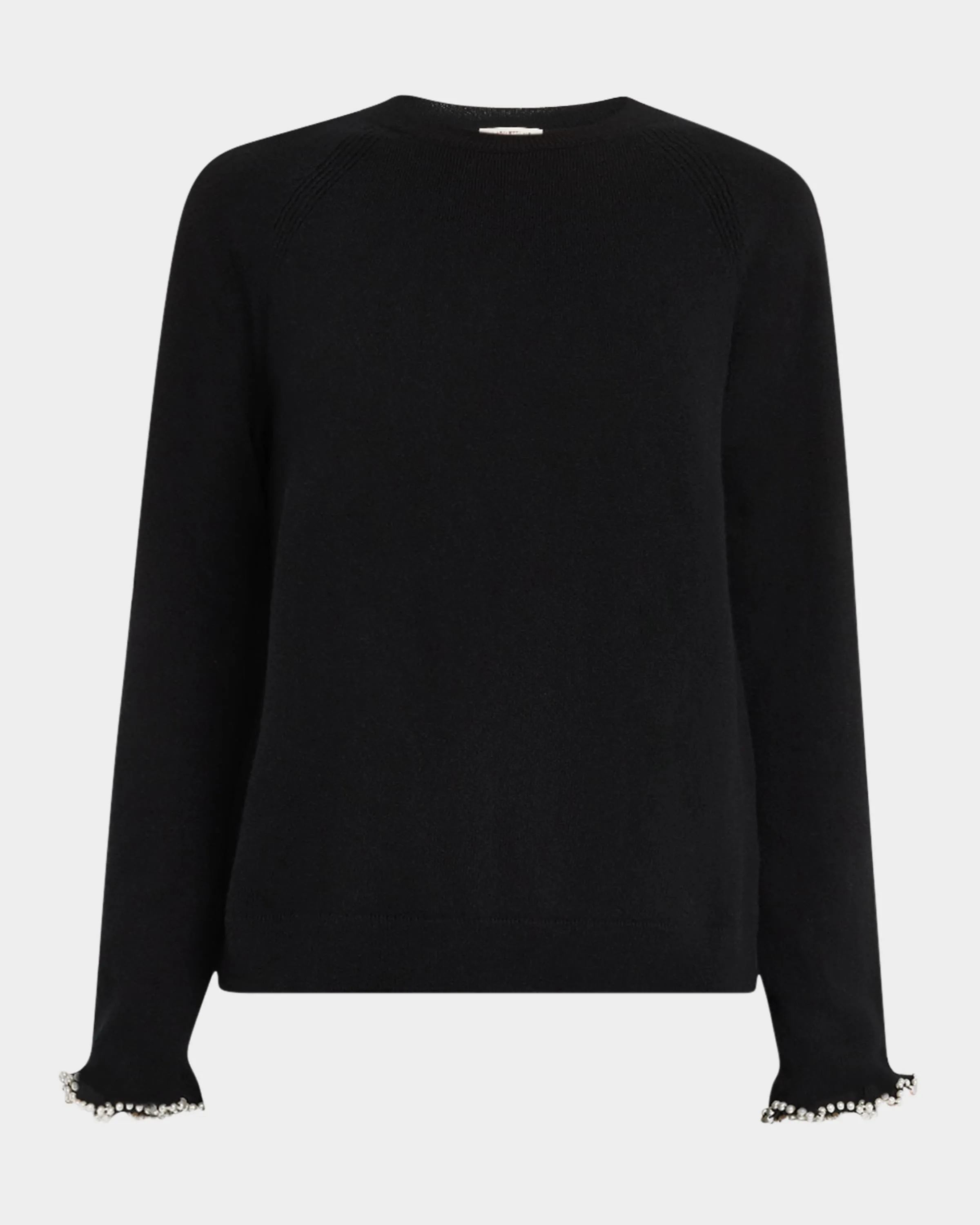 Bead-Trimmed Cashmere Sweater