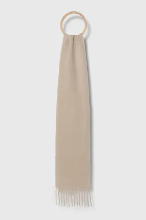 Beige Wool Scarf by Samsoe Samsoe