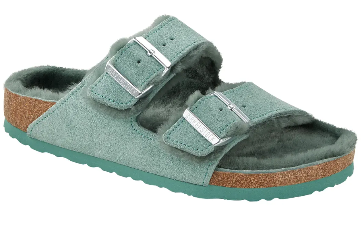 Birkenstock Boston Big Buckle Teddy Rivet Logo W - Eggshell