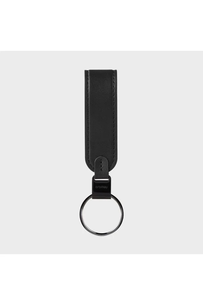 Orbitkey Leather Loop Keychain Black