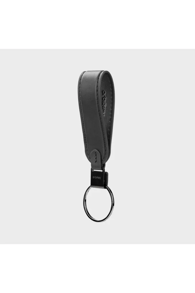 Orbitkey Leather Loop Keychain Black