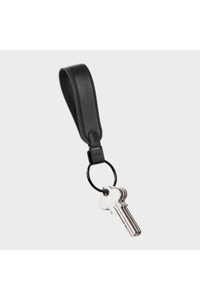 Orbitkey Leather Loop Keychain Black