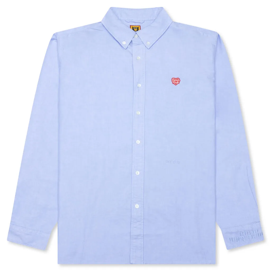 Casual Blue Button-Down