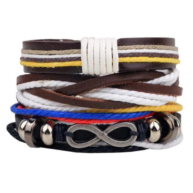 Vintage Stack Bracelet with Boho Rock Style