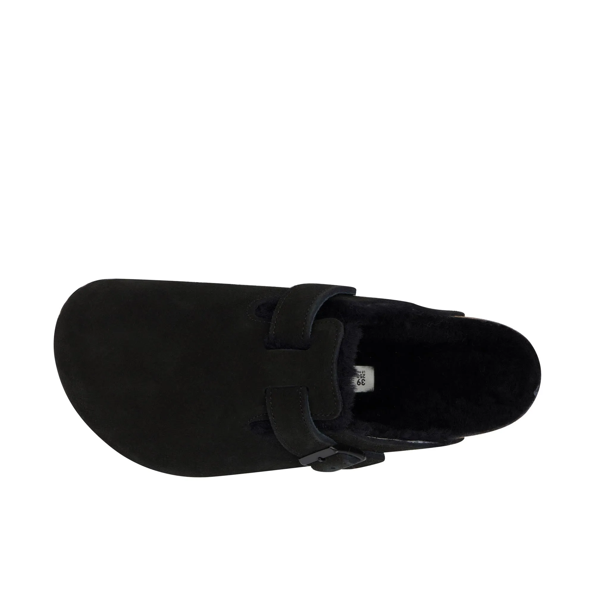 Birkenstock Women's Black Shearling Boston Clogs