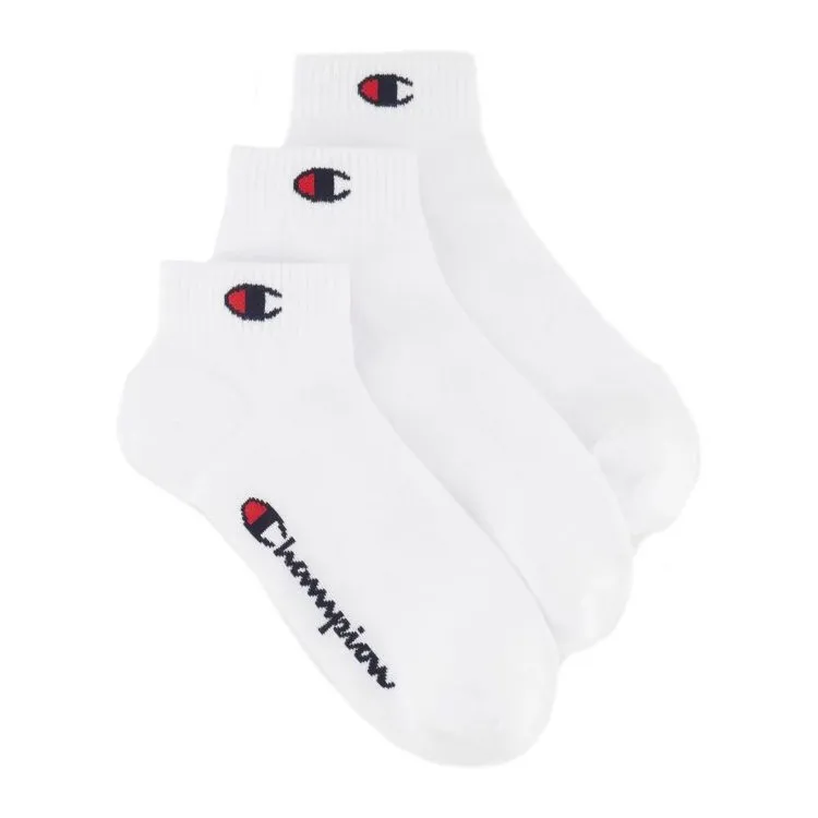 Champion Unisex White Socks 3-Pack