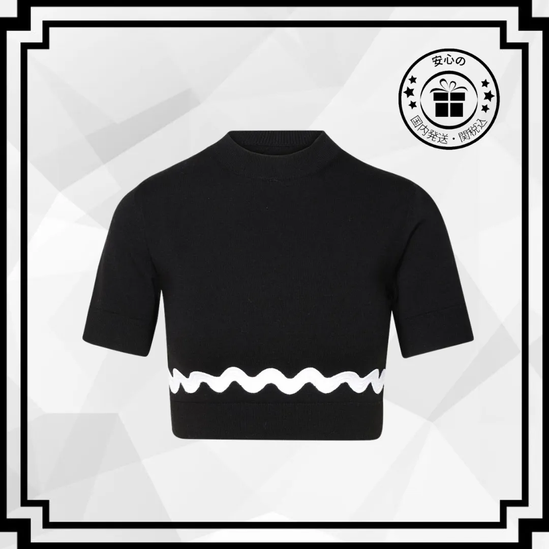 PATOU  |Wool Short Sleeves Crew Neck