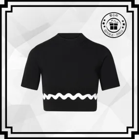 PATOU  |Wool Short Sleeves Crew Neck