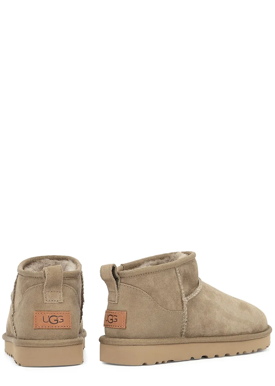 UGG Classic Ultra Mini suede boots