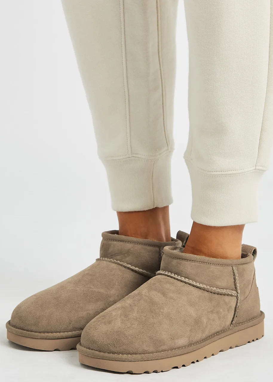 UGG Classic Ultra Mini suede boots