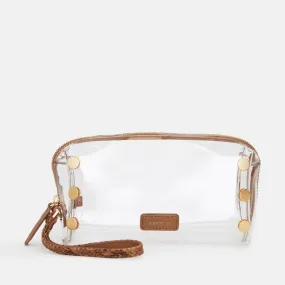 Hammitt Clear Makeup Pouch Snake/Brushed Gold