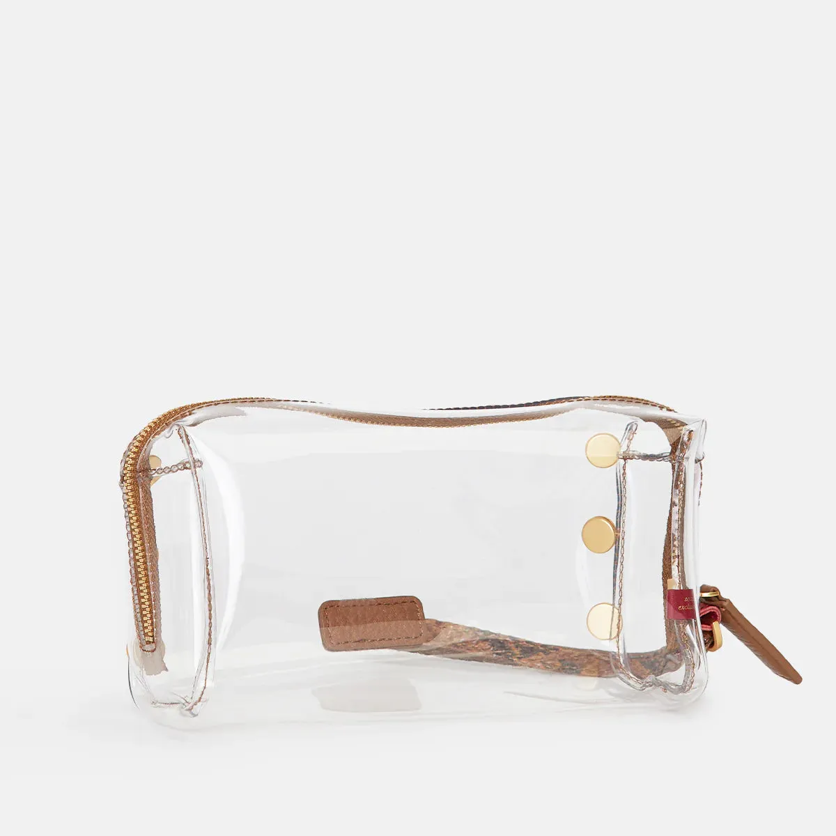 Hammitt Clear Makeup Pouch Snake/Brushed Gold