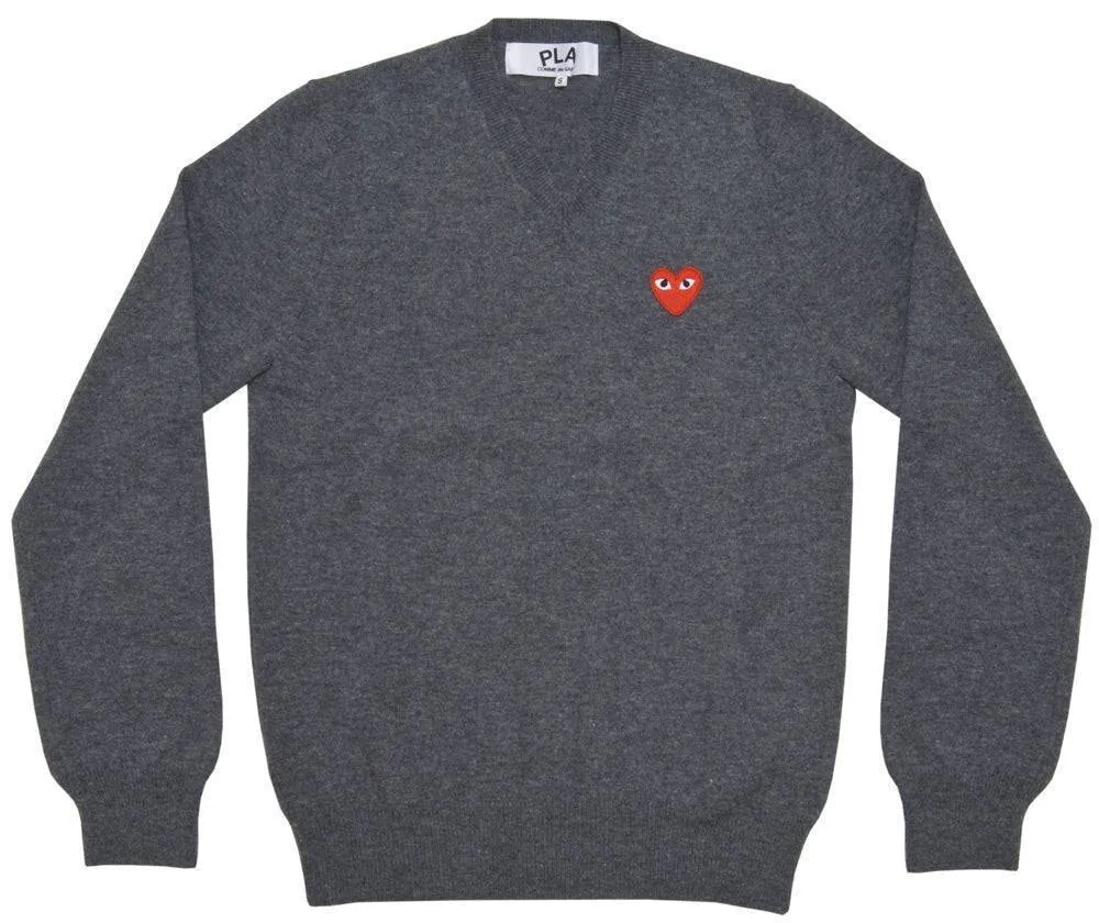 PLAY COMME des GARCONS  |Wool V-Neck Long Sleeves