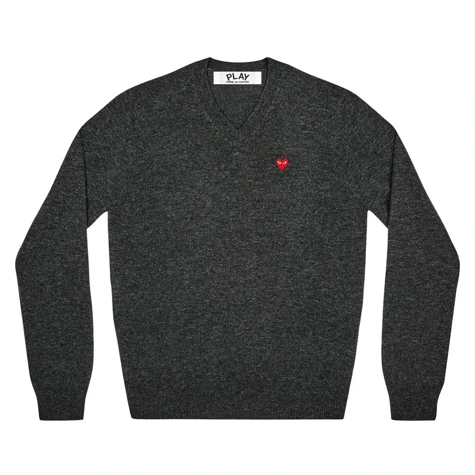 Wool Street Style Long Sleeves Plain Logo V-neck & Crew neck