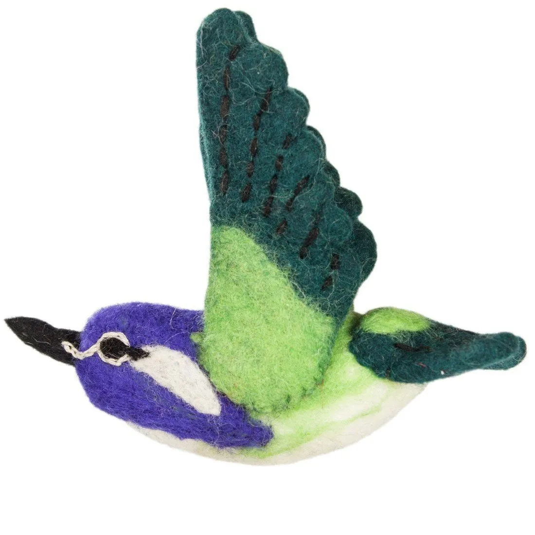 Felt Ornament featuring Costas Hummingbird