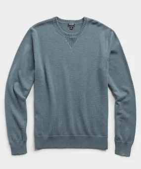 Cotton Cashmere Blue Sweater