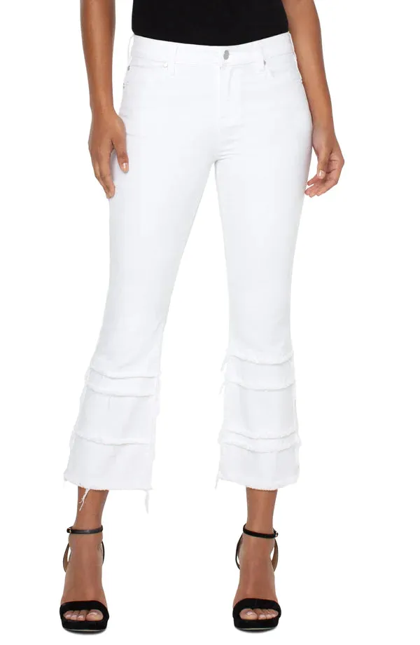 Hannah Cropped Flare Jeans with Crop Hem