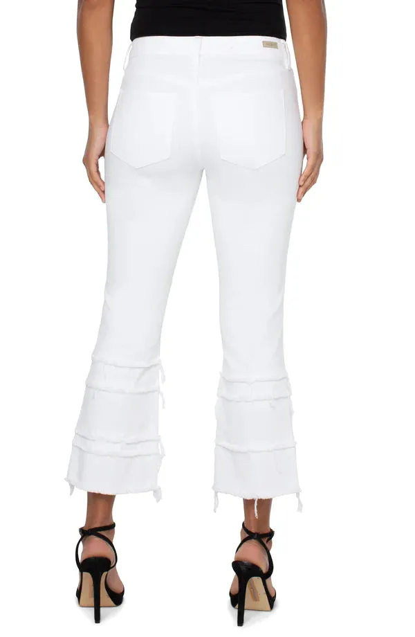 Hannah Cropped Flare Jeans with Crop Hem