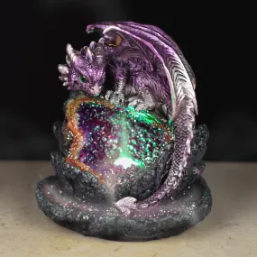 Fantasy LED Incense Burner Crystal Dragon BACK09