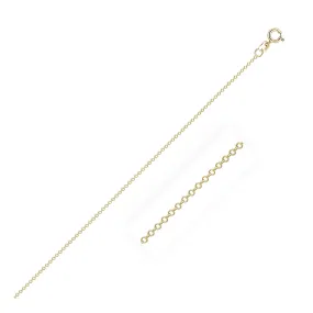 14k Yellow Gold 0.5mm Cable Link Chain - rx66146-18