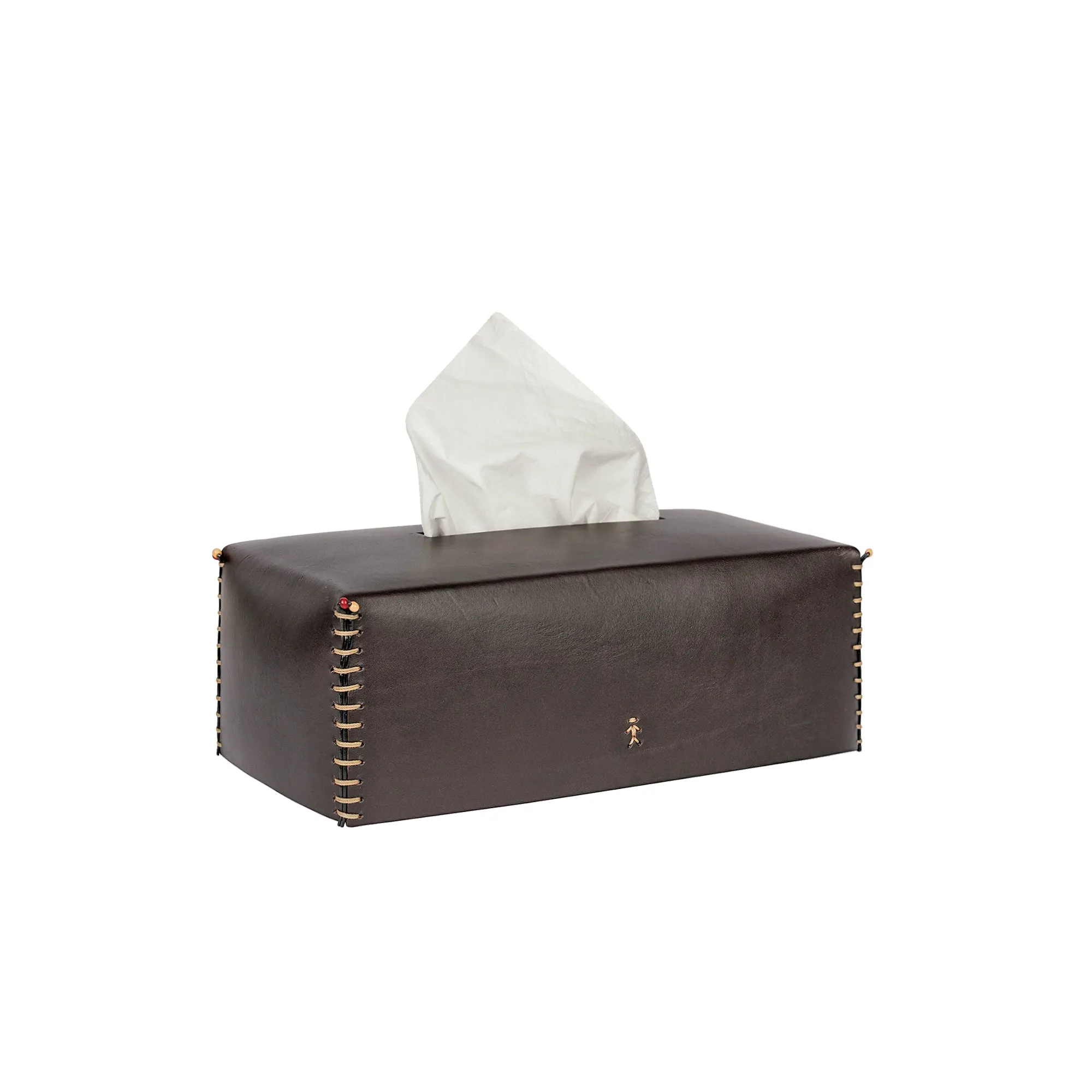 Dark Brown Cuoio Kleenex Box