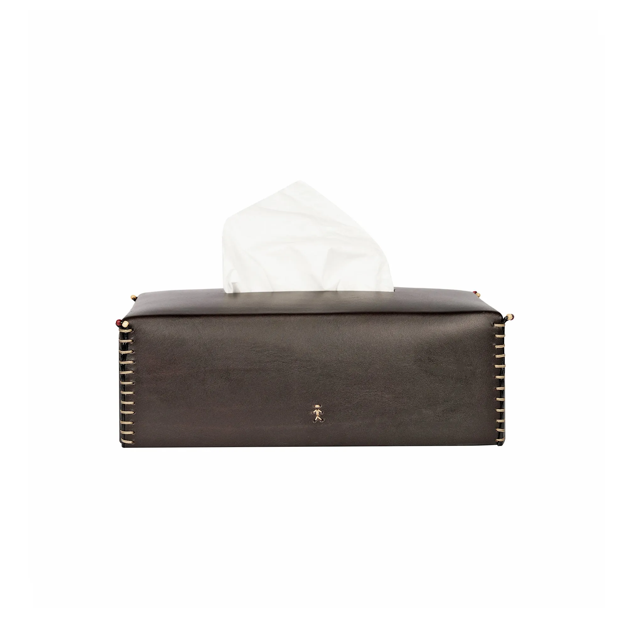 Dark Brown Cuoio Kleenex Box