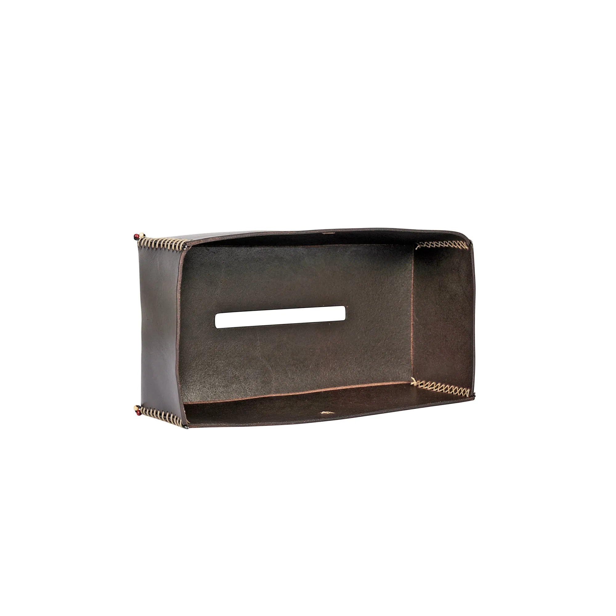 Dark Brown Cuoio Kleenex Box