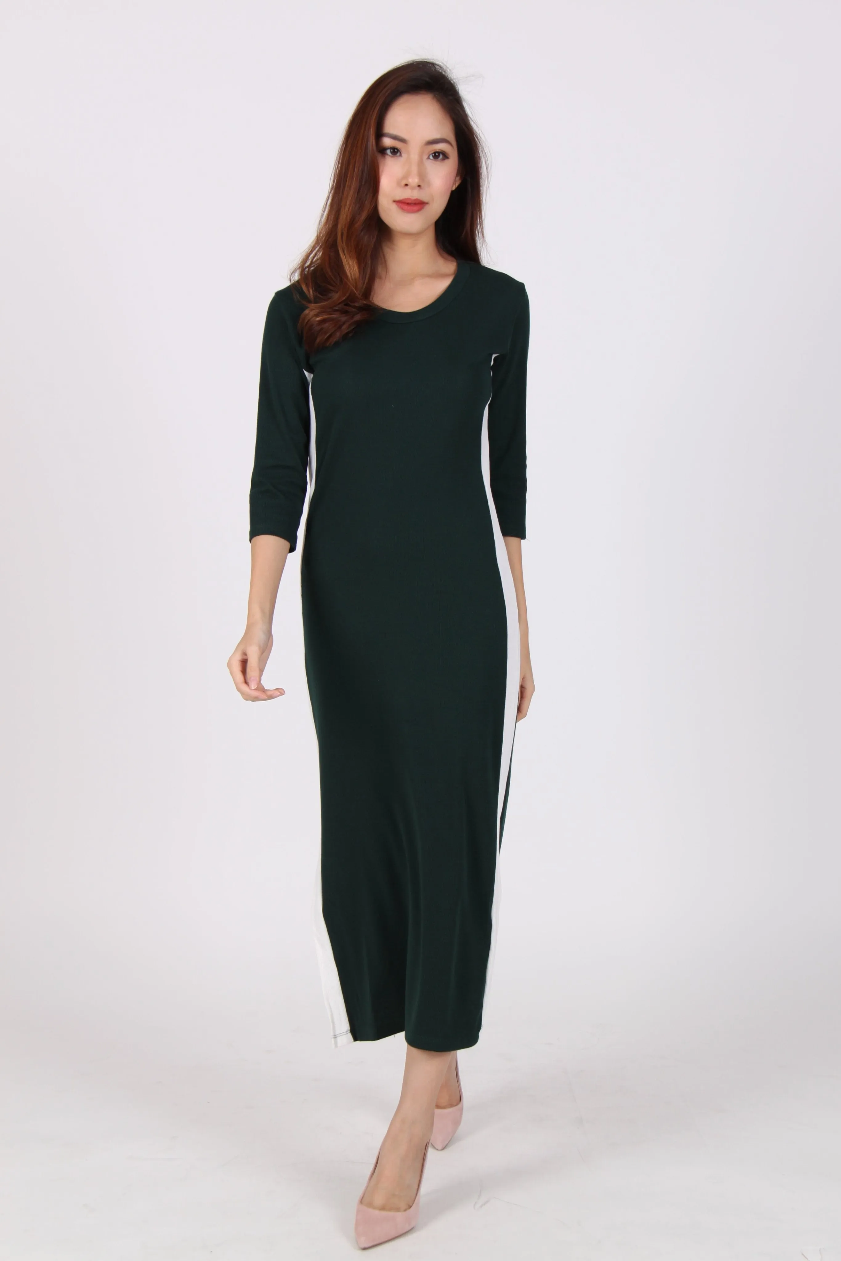 Side Slit Midi Dress