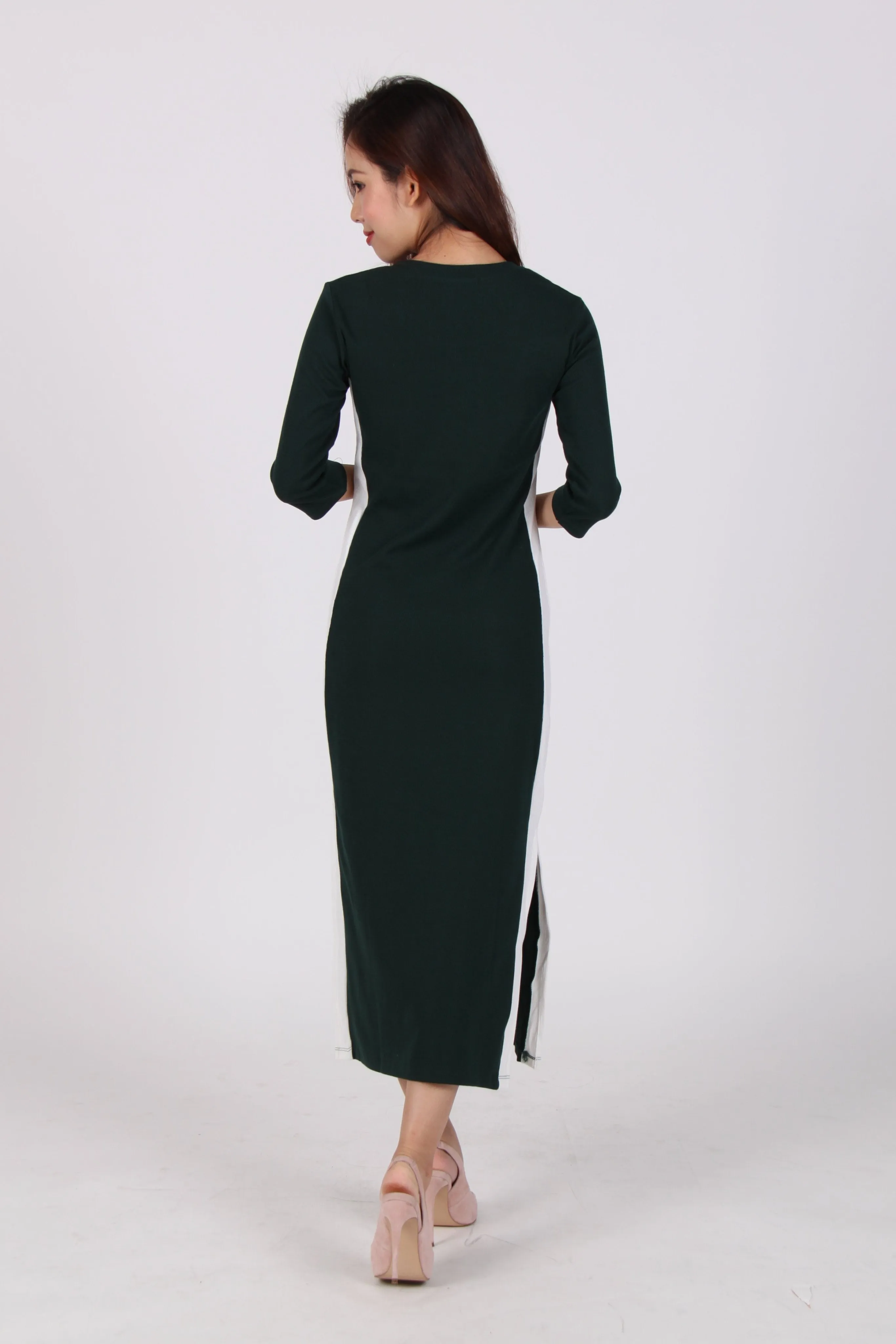 Side Slit Midi Dress