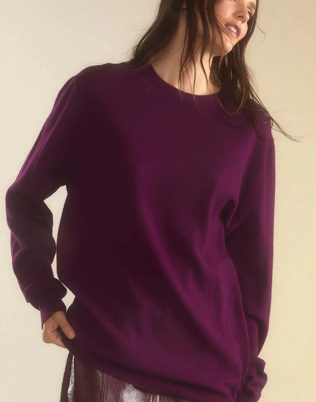 Elea Wool Cashmere Jumper - Burgundy