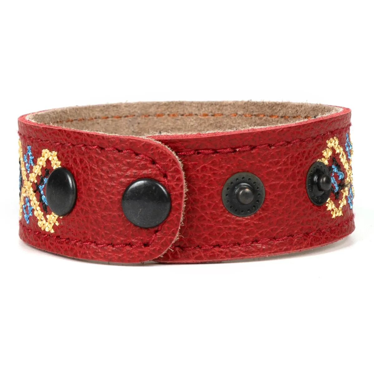 “Vyshyvanka” Leather Bracelet