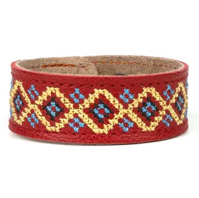 “Vyshyvanka” Leather Bracelet