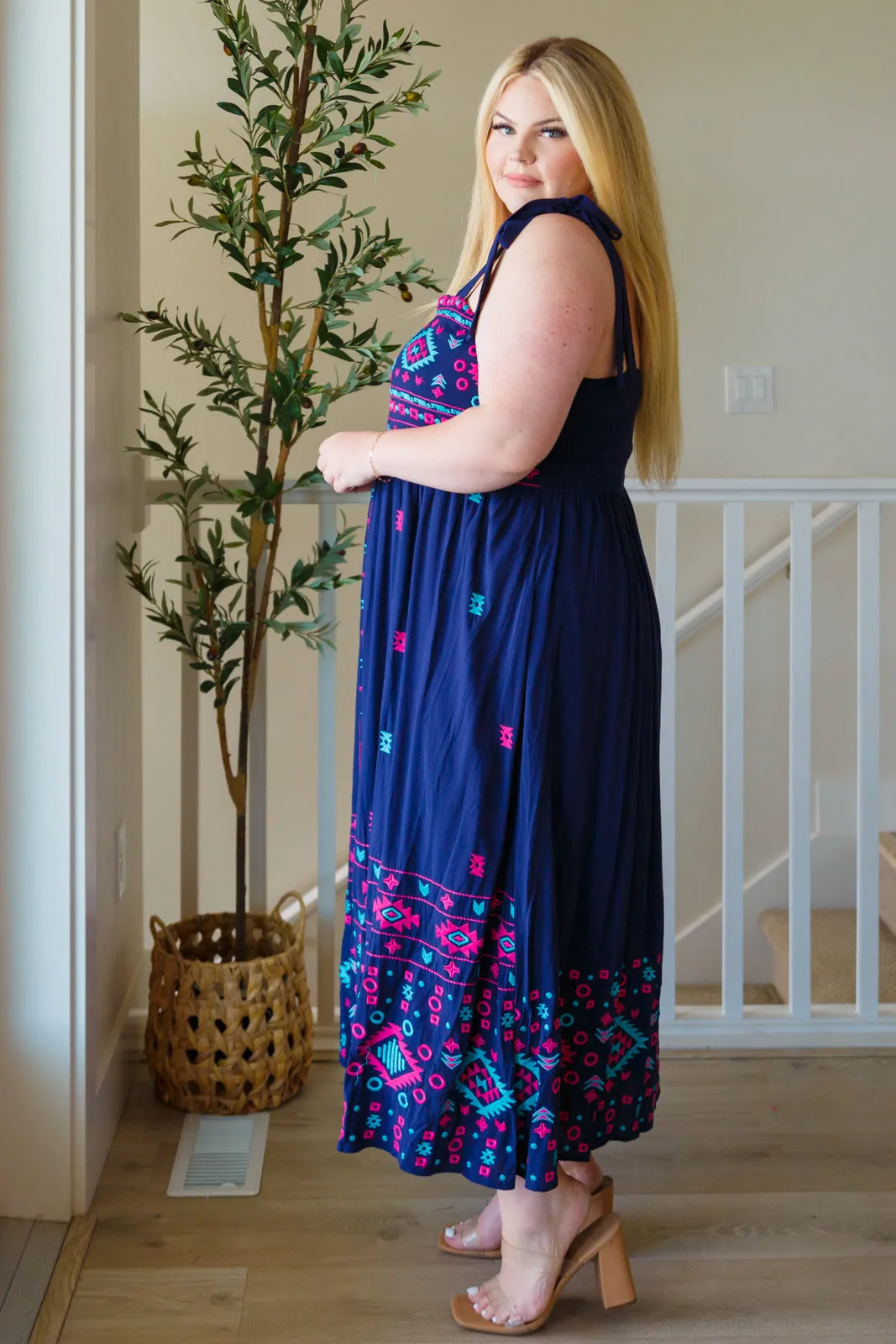 Embroidered Maxi Dress