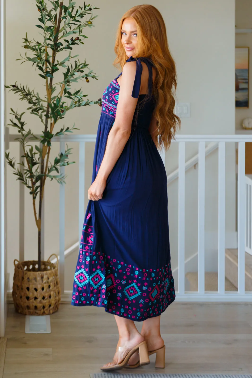 Embroidered Maxi Dress