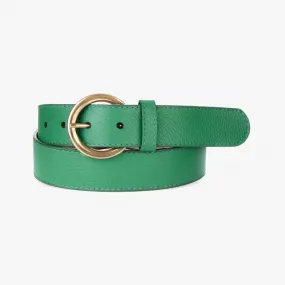 Brave Emerald Green Leather Belt Milena