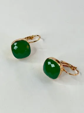 Fern Green Choker Cut Earrings