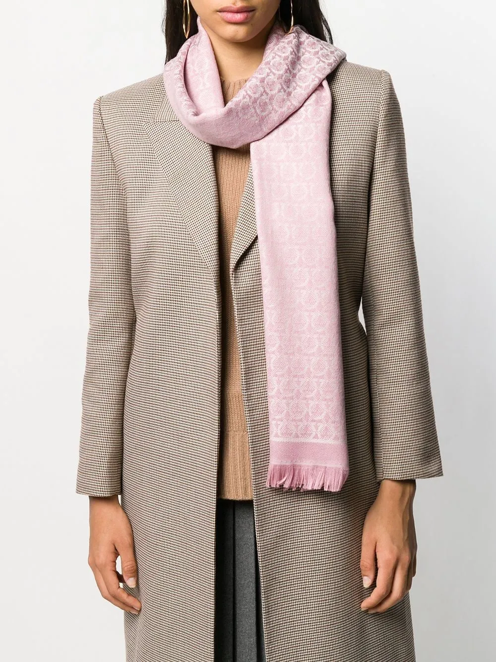 Ferragamo    Ferragamo Gancini Wool Scarf