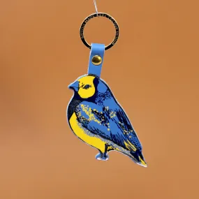 Cornflower Finch Keychain