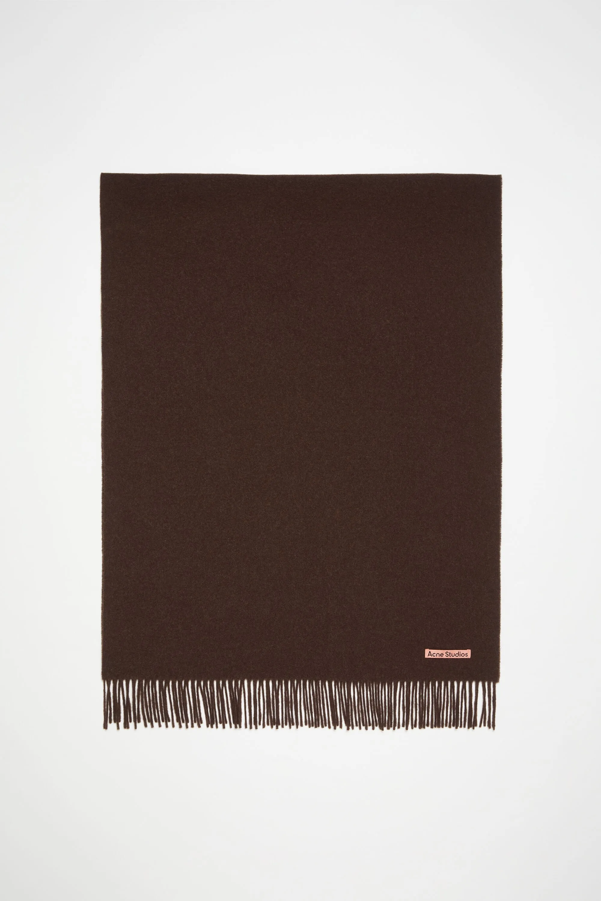 Fringe Wool Scarf - Oversized