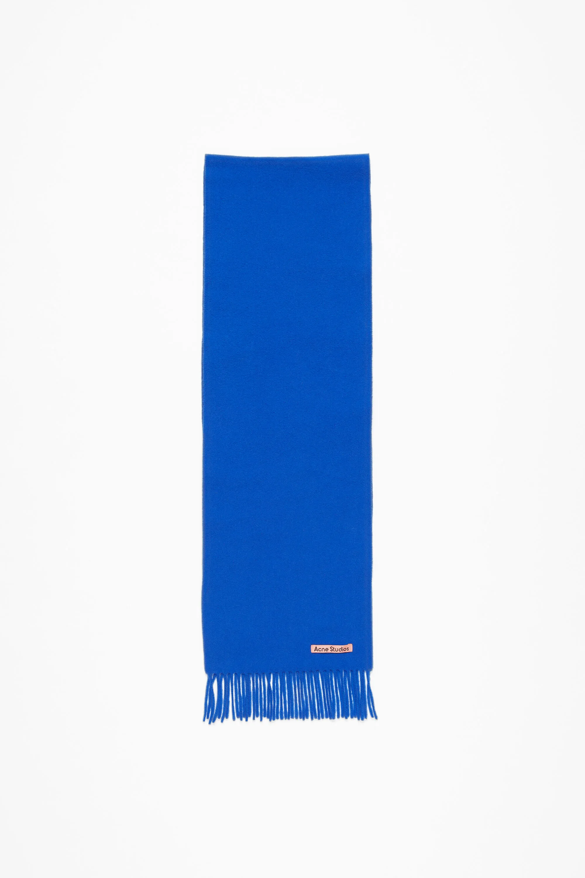 Fringe Wool Scarf - Skinny