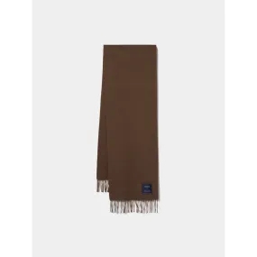 Fringed wool scarf